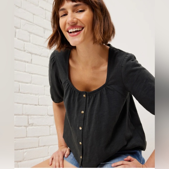 Breezy Puff Sleeve Top Size XS - Picture 2 of 9